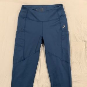 Asics Blue Leggings with Side Pockets!